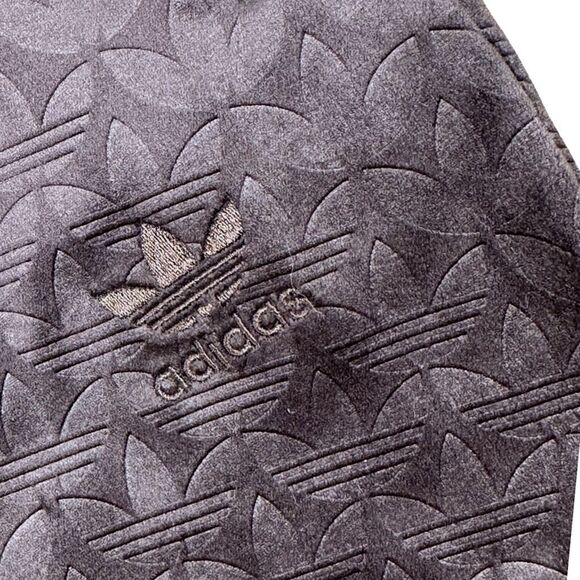 adidas Originals Velvet Trefoil Sweatpants - Dark Brown - Size Large - Picture 5 of 8